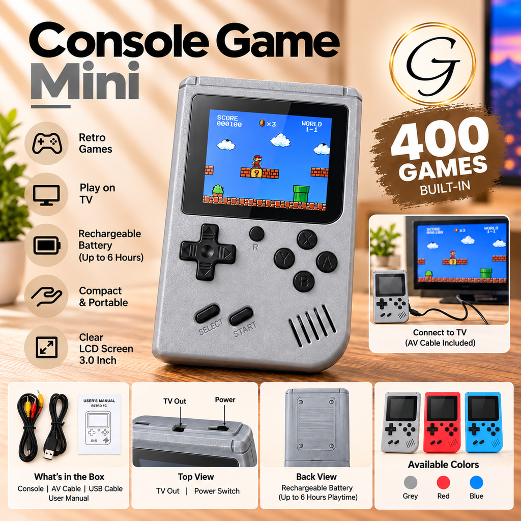 Game Console mini - 400 Classic Games