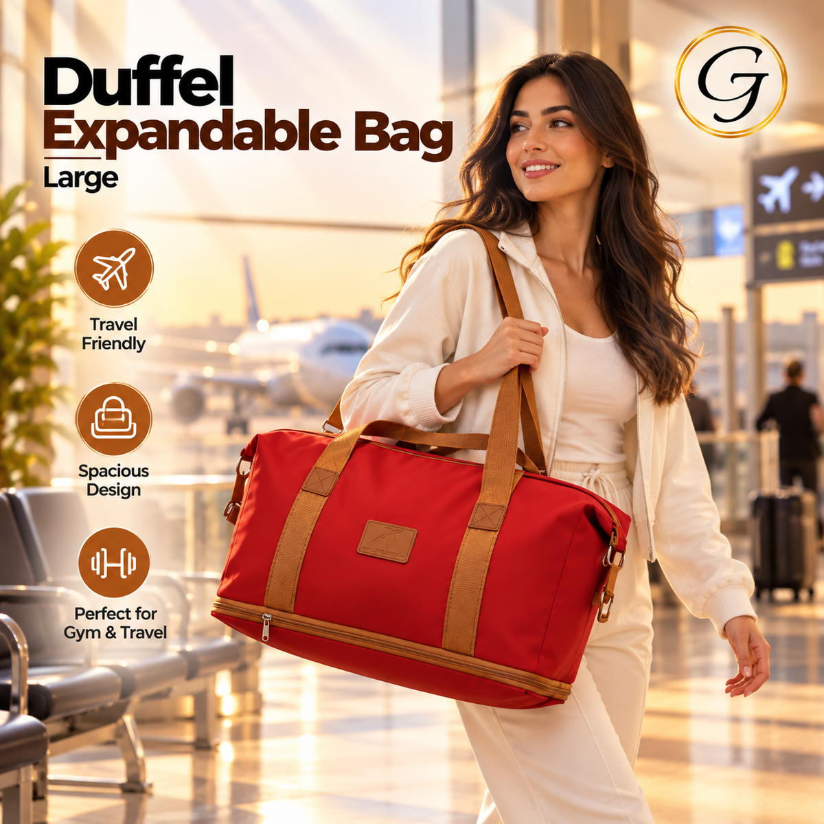 Duffel Expandable Bag -  Large