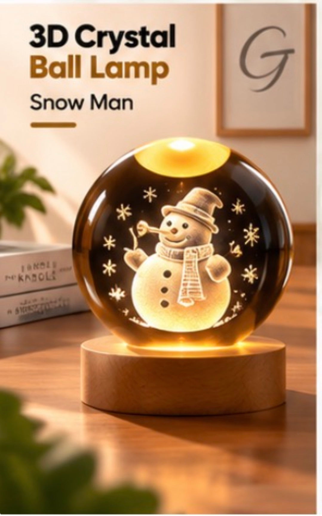 3D Crystal Ball Lamp