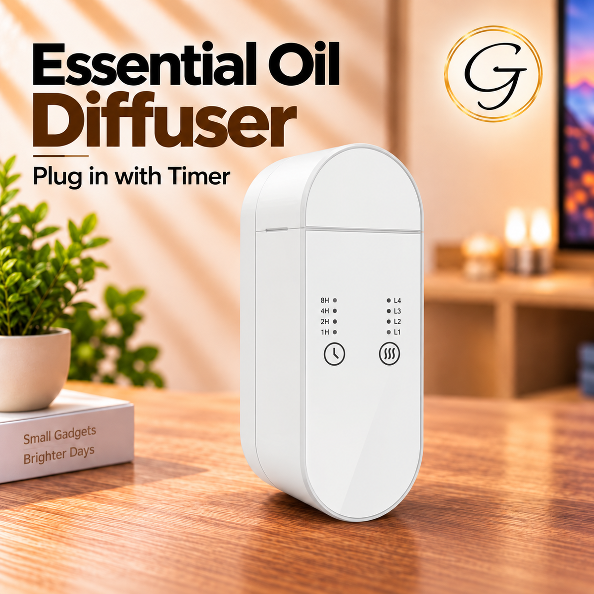 Essential Oil Diffuser Plug in with Timer