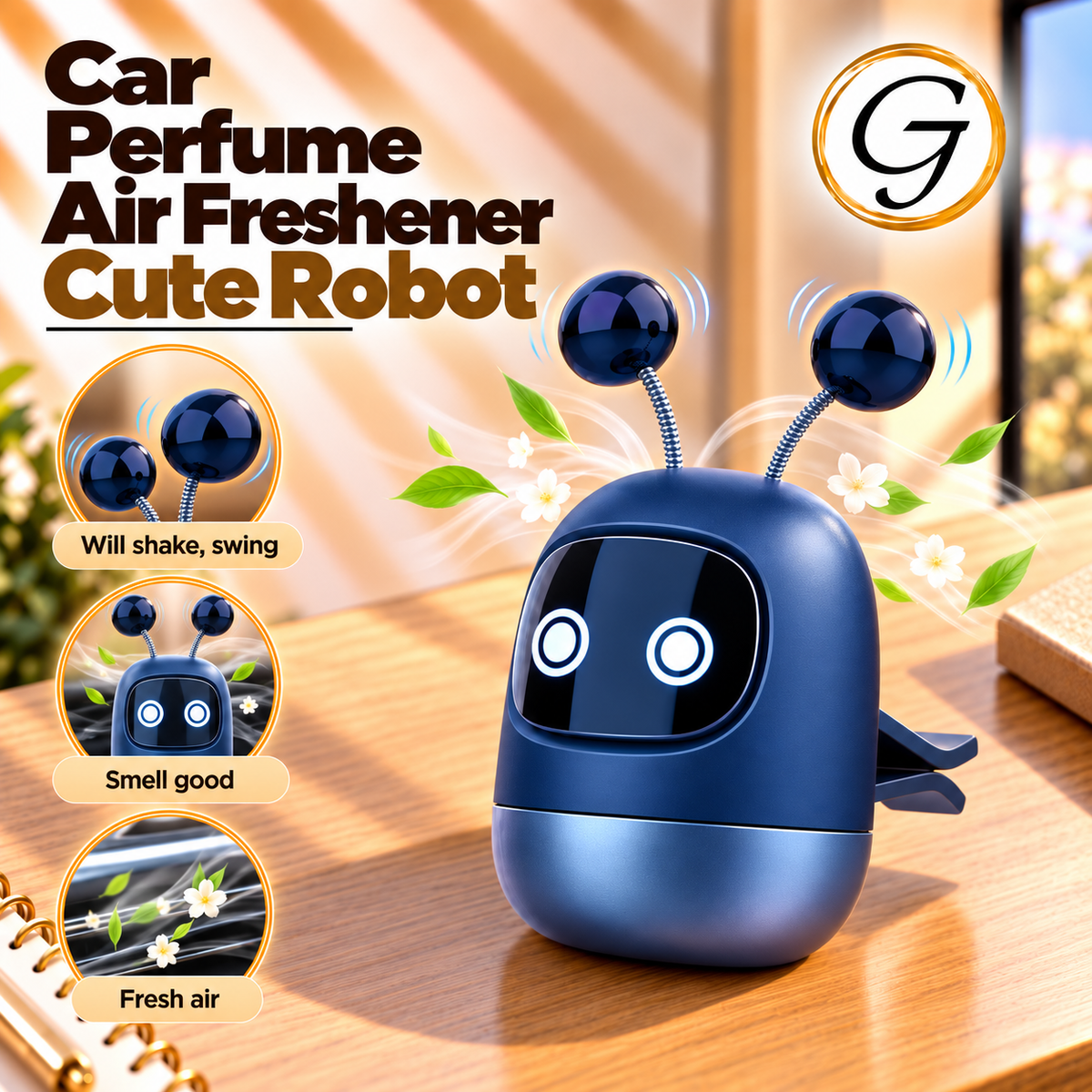 Car Perfume Air Freshener Cute Robot