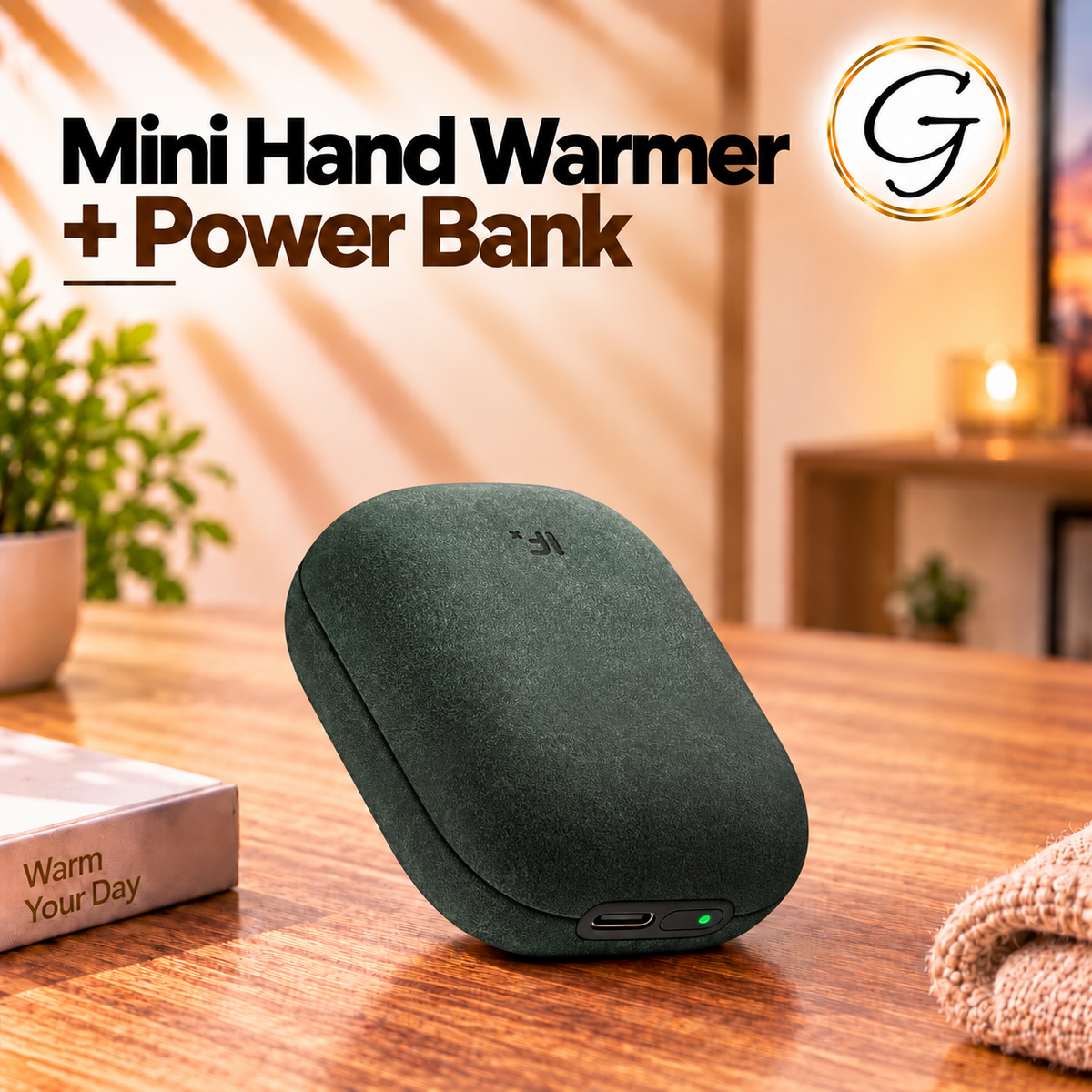 Mini Hand Warmer + Power Bank