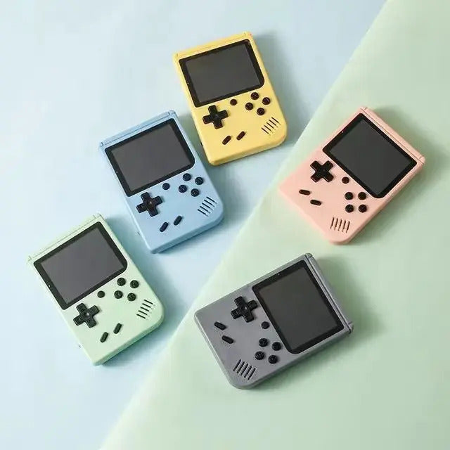 Retro Portable Video Game Console with Classic Childhood Games