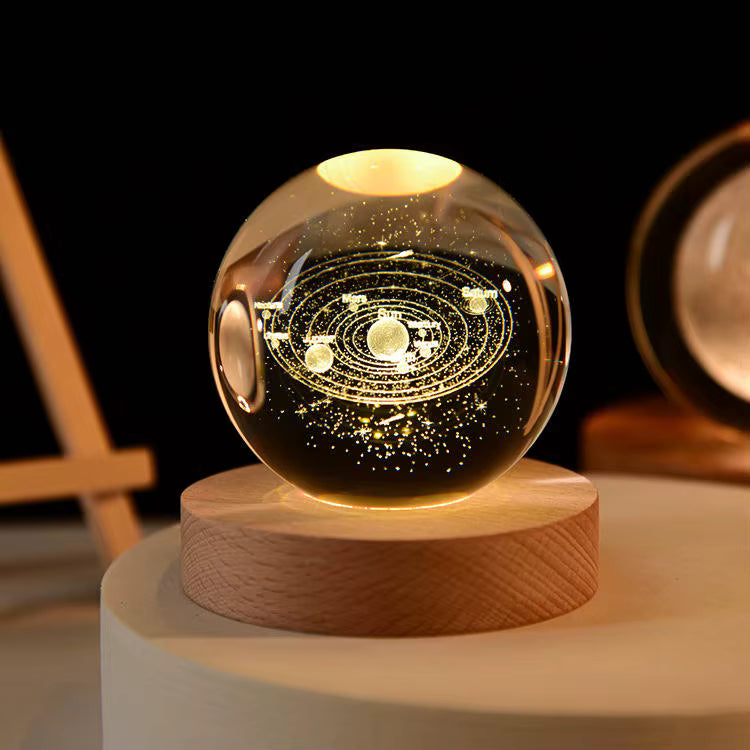 3D Crystal Ball Night Lamp