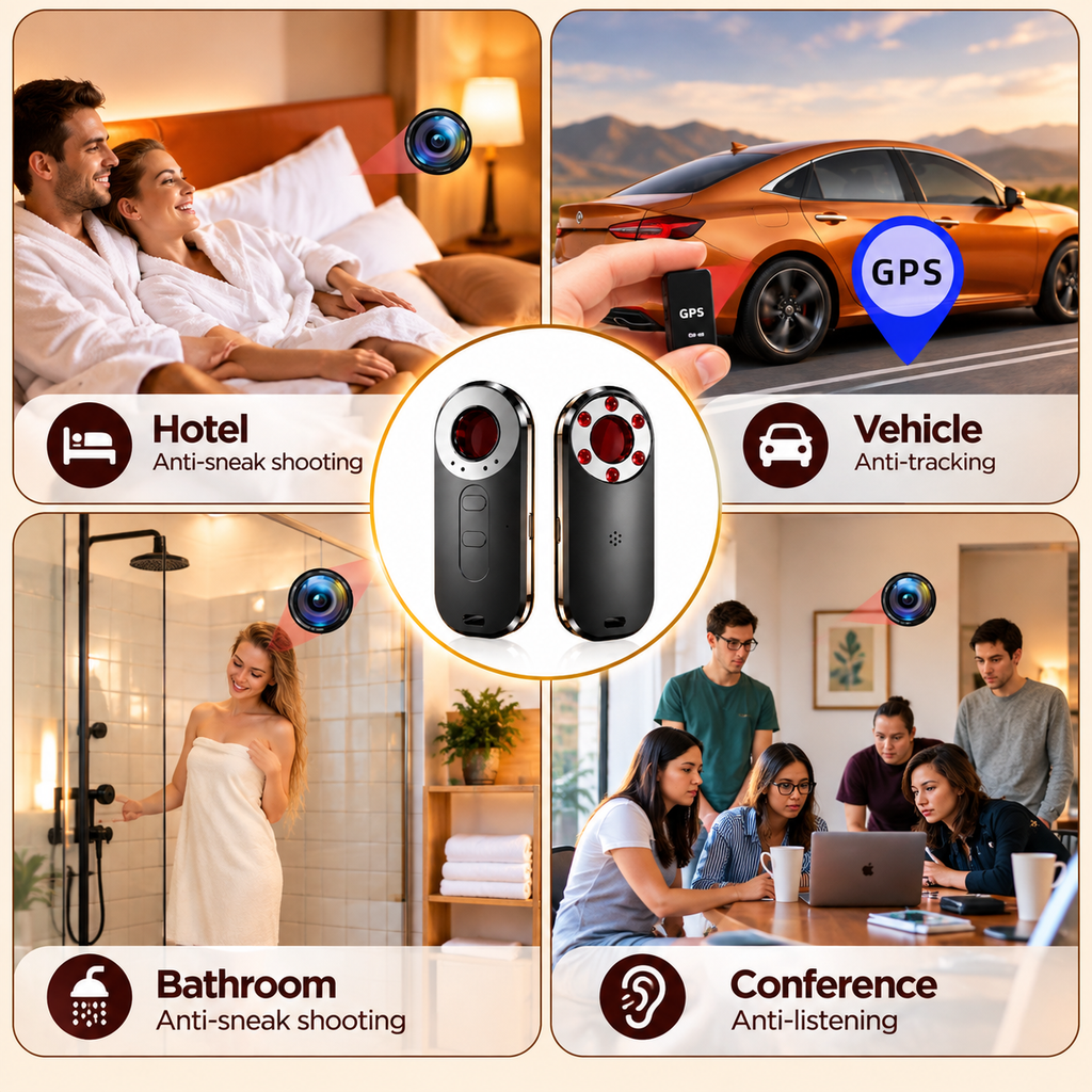 Hidden Camera Detector and Microphones