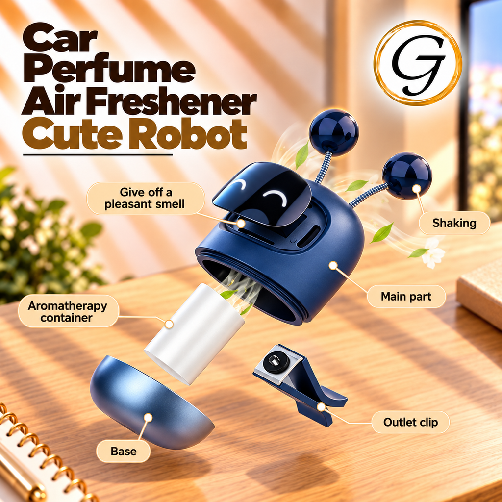 Car Perfume Air Freshener Cute Robot