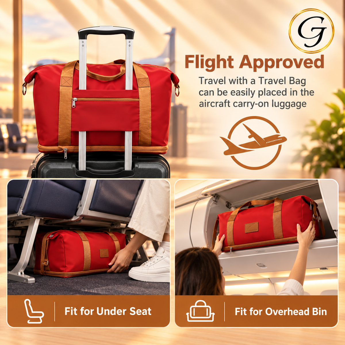 Duffel Expandable Bag -  Large