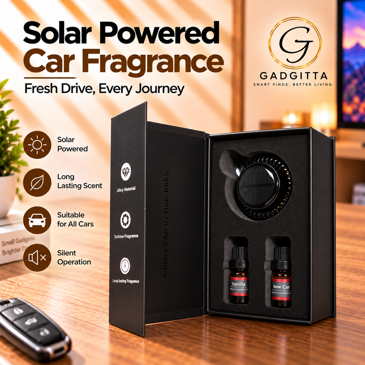 Solar Powered Car Fragrance