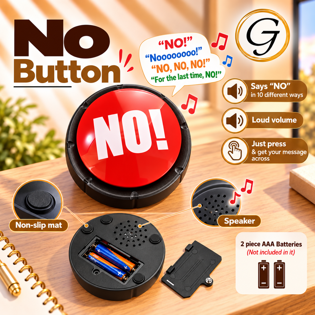 No Button