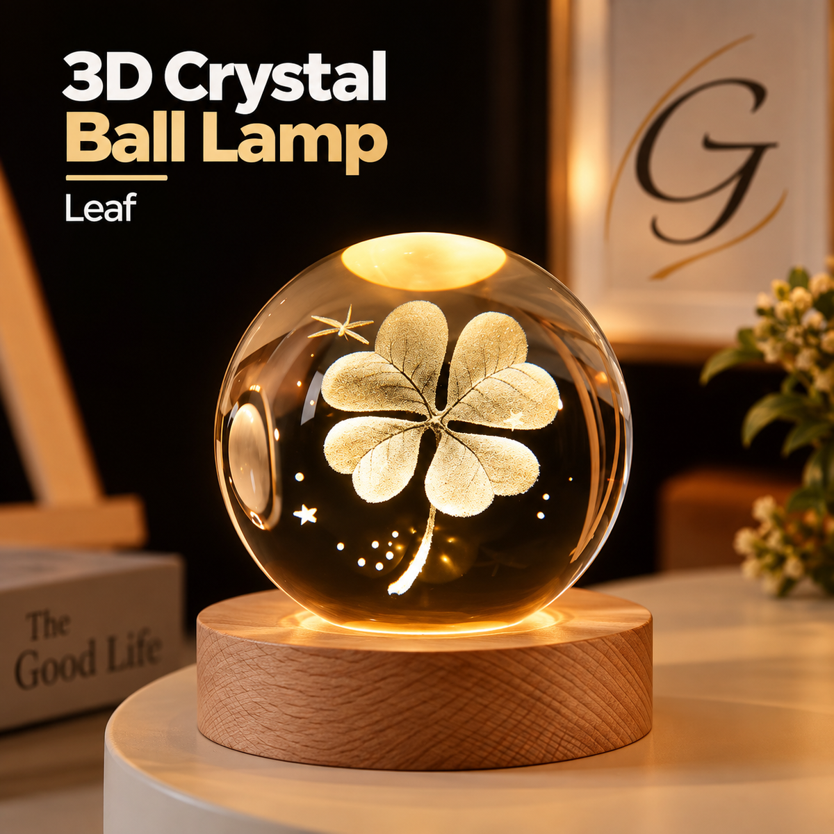 3D Crystal Ball Lamp