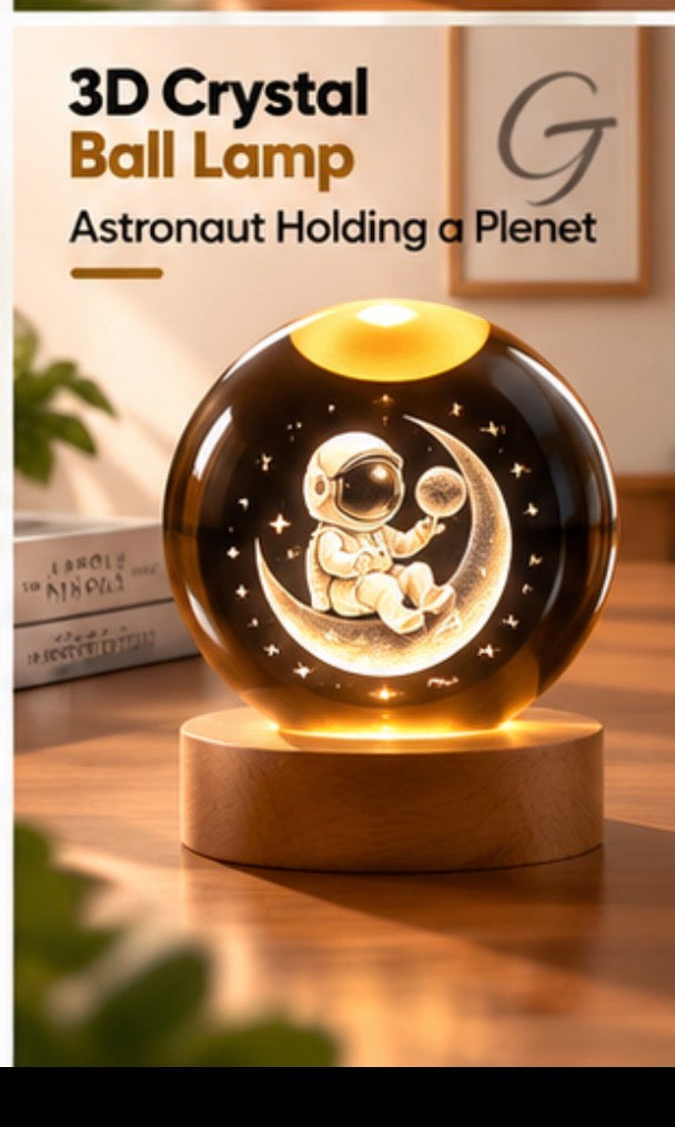 3D Crystal Ball Lamp