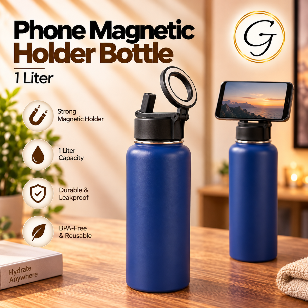 Phone Magnetic Holder Bottle