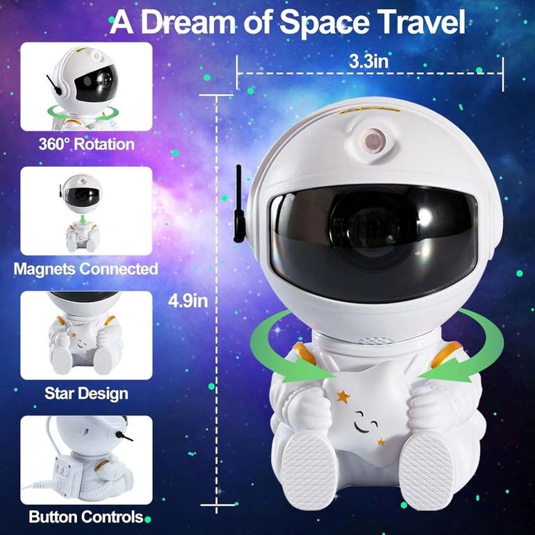 Astronaut Galaxy Light Projector