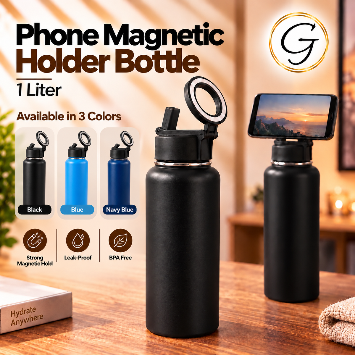 Phone Magnetic Holder Bottle