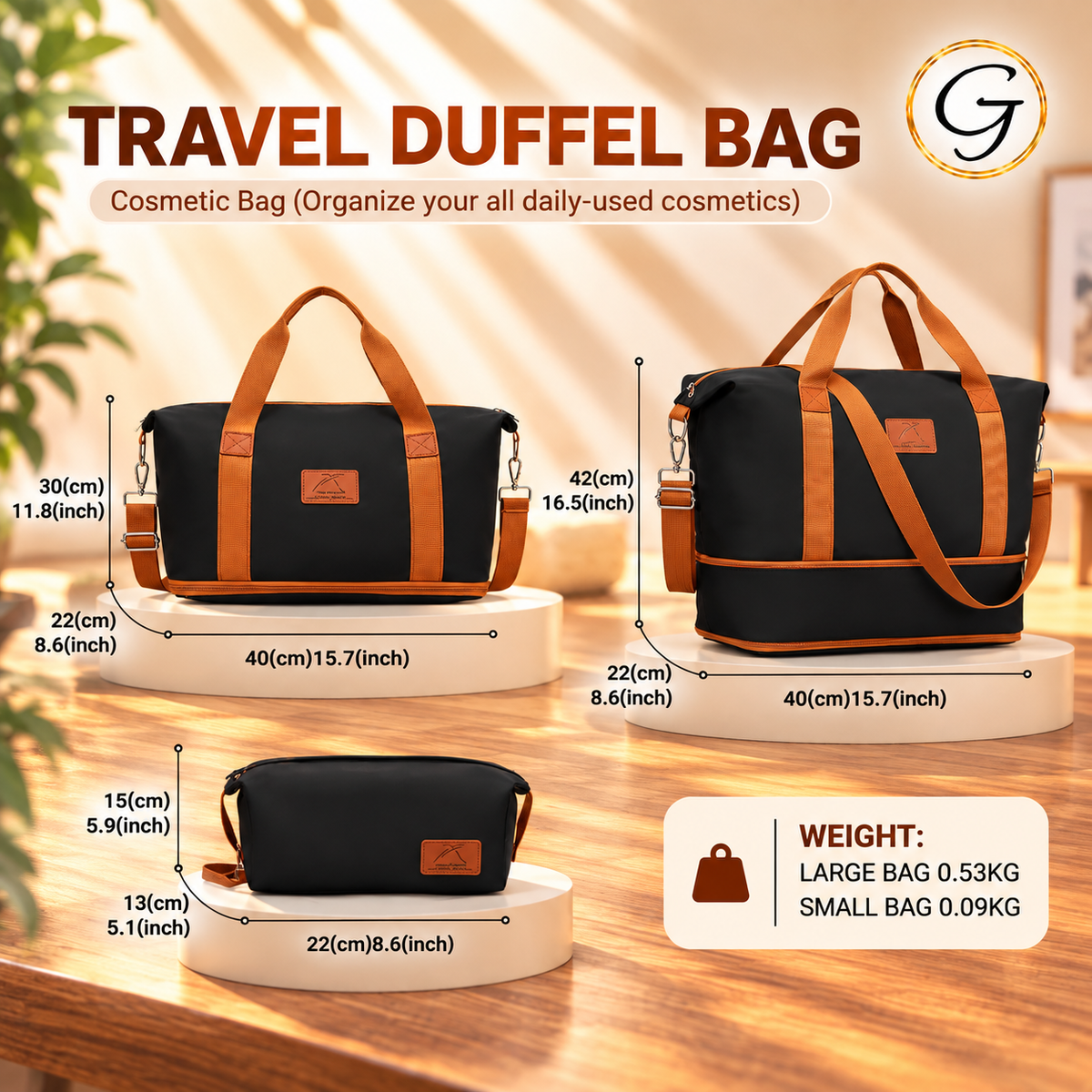 Duffel Expandable Bag -  Large
