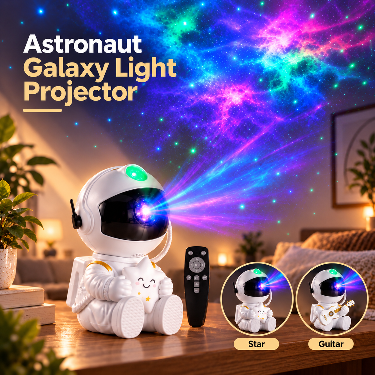 Astronaut Galaxy Light Projector