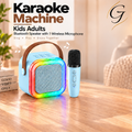 Karaoke Machine Kids Adults, Bluetooth Speaker with 1 Wireless Microphone