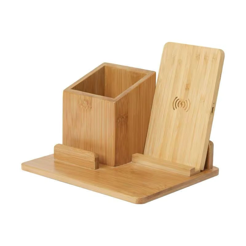 Wood Storage Box with Charger (Large)