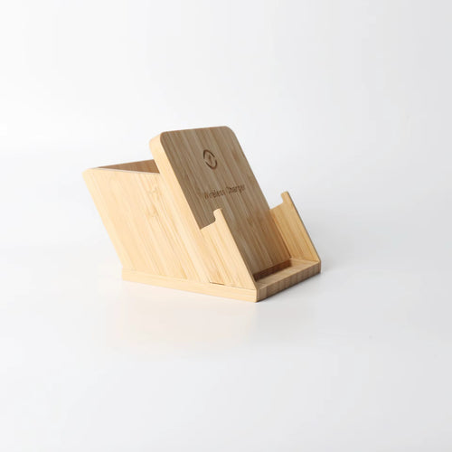 Wood Storage Box with Charger (Small)