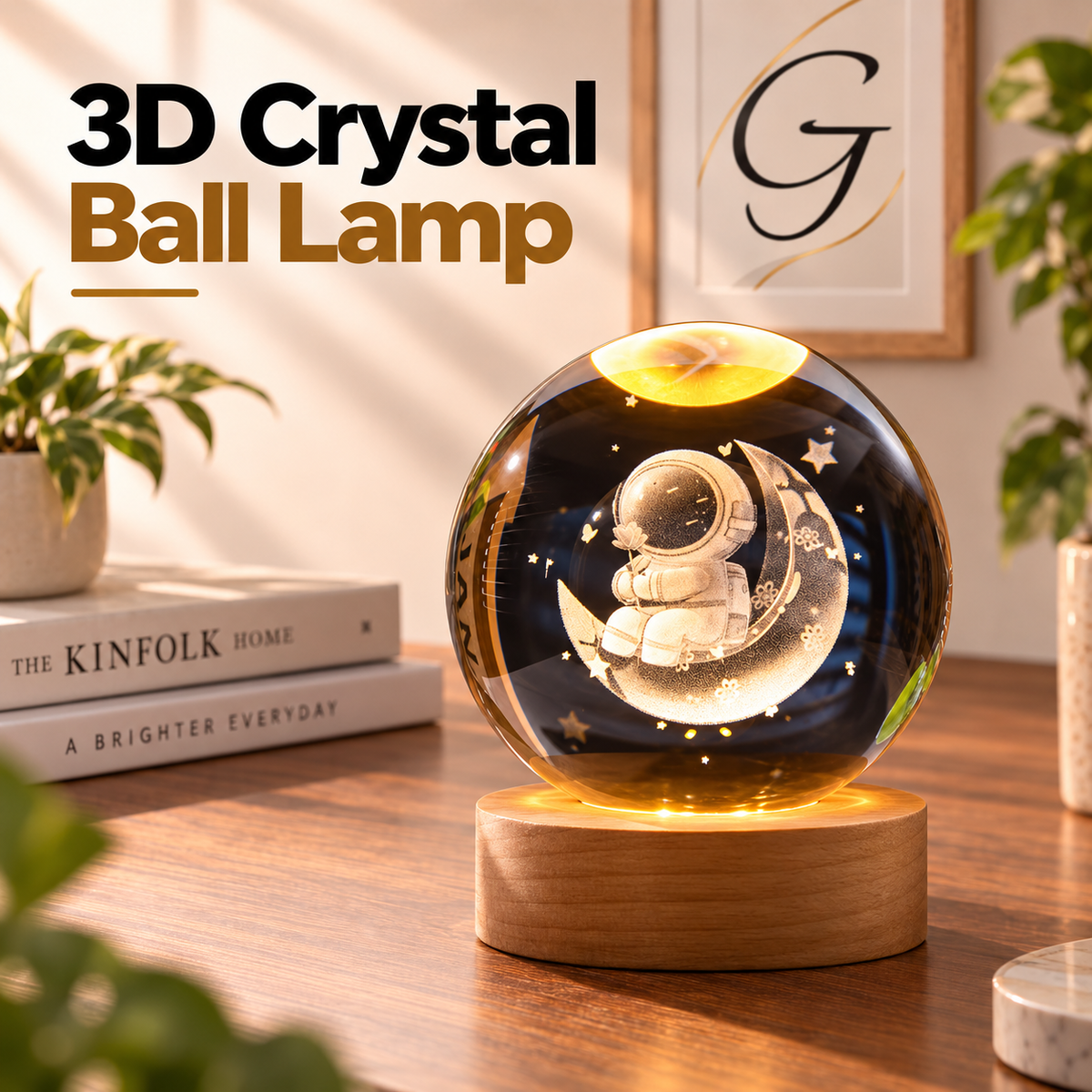 3D Crystal Ball Lamp