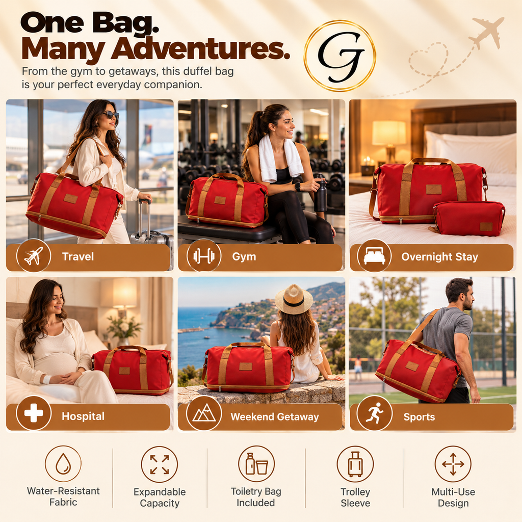 Duffel Expandable Bag -  Large
