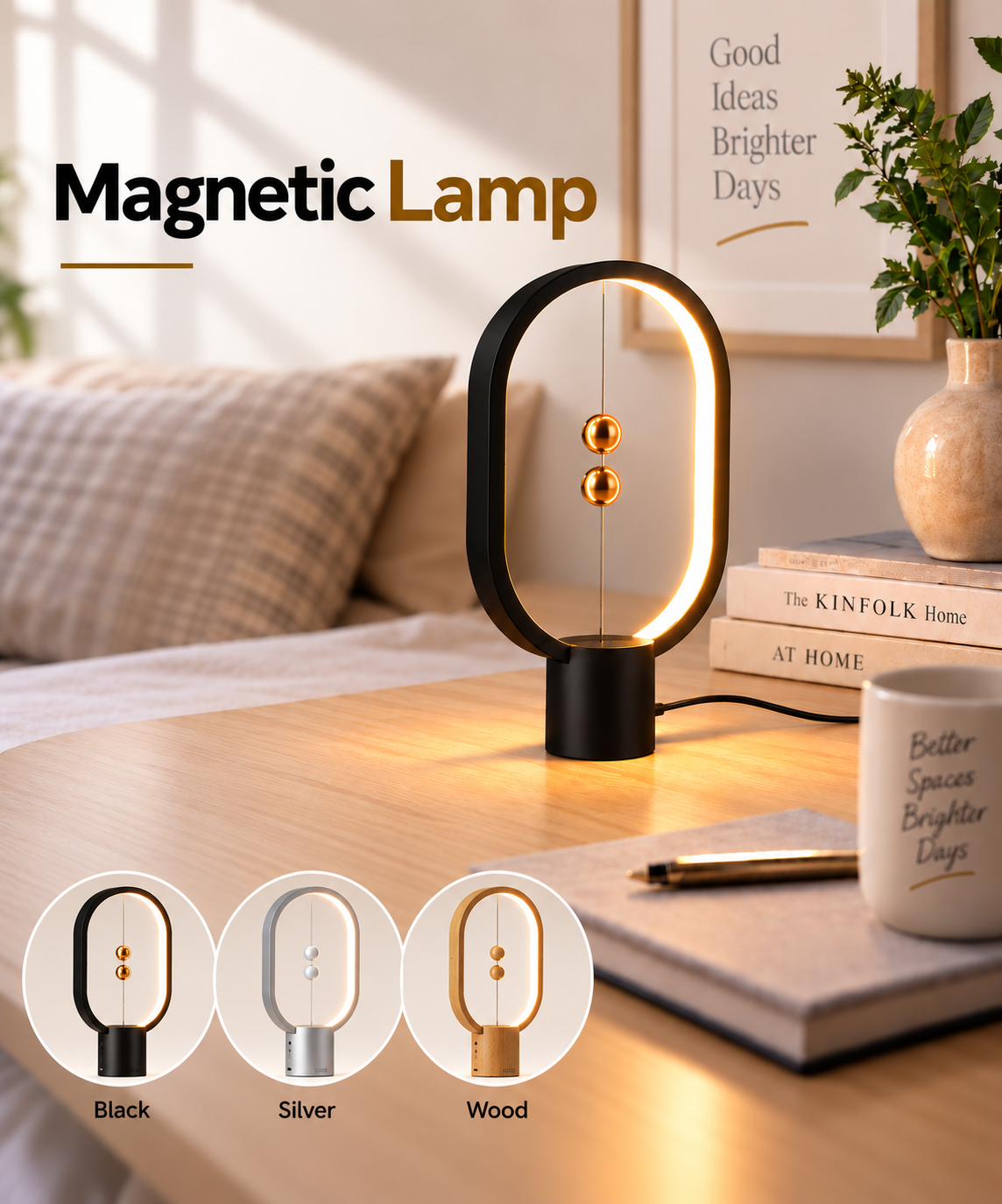 Magnetic LED Table Lamp