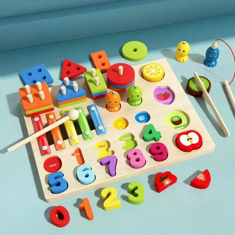 Montessori Four-in-one Geometric Shapes Sets