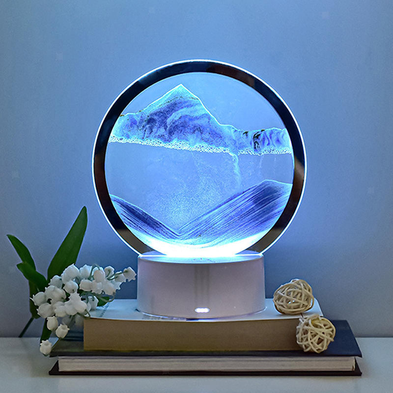 Flowing Sand Hourglass Lamp
