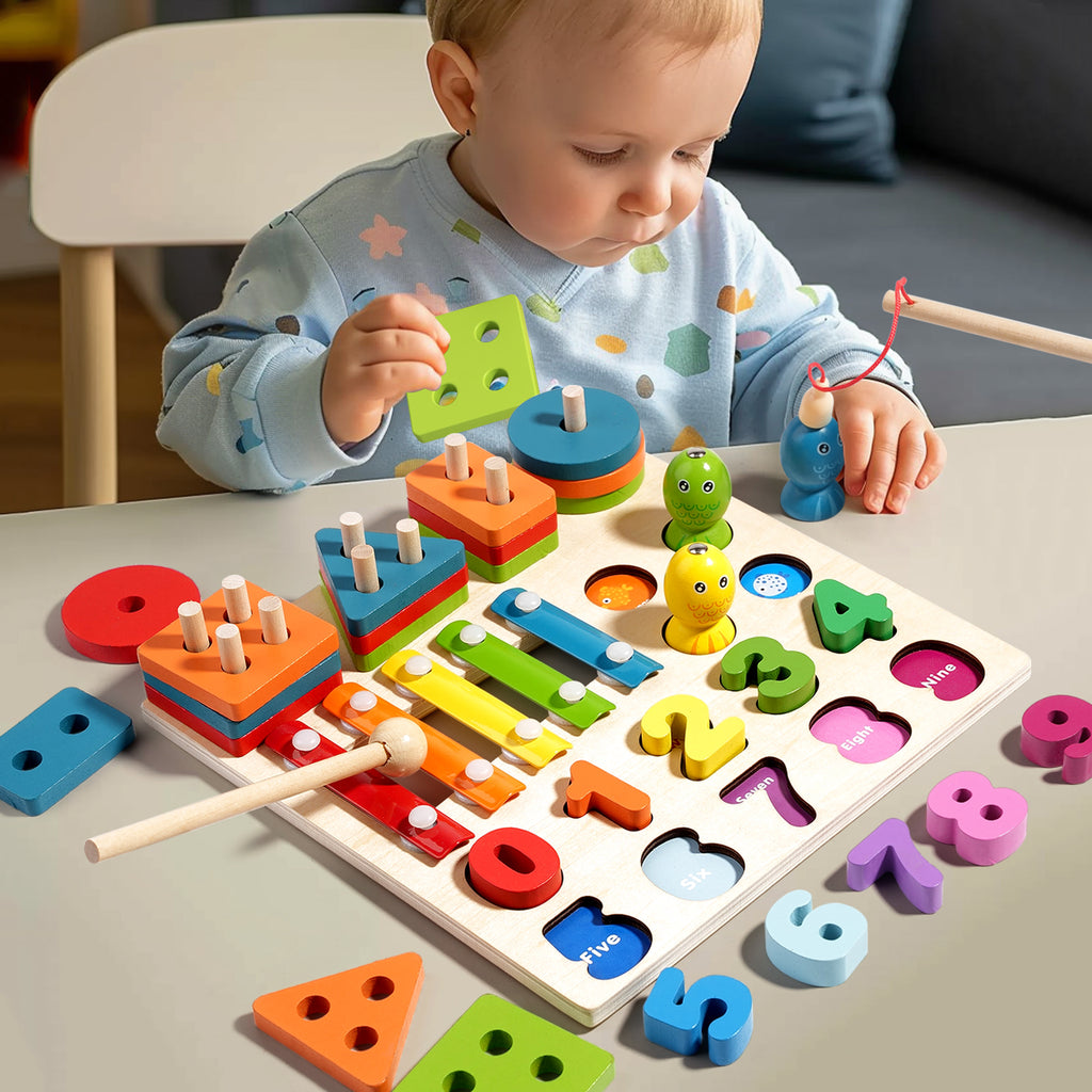 Montessori Four-in-one Geometric Shapes Sets