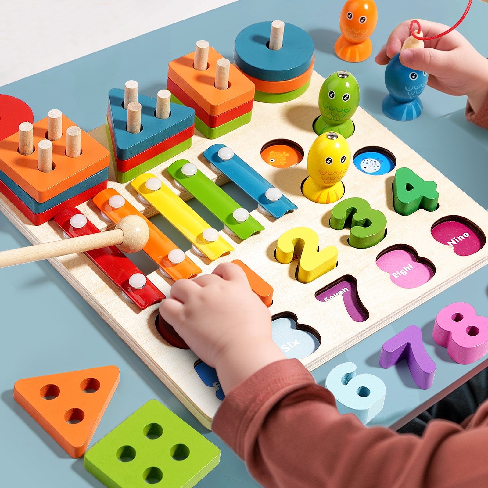 Montessori Four-in-one Geometric Shapes Sets