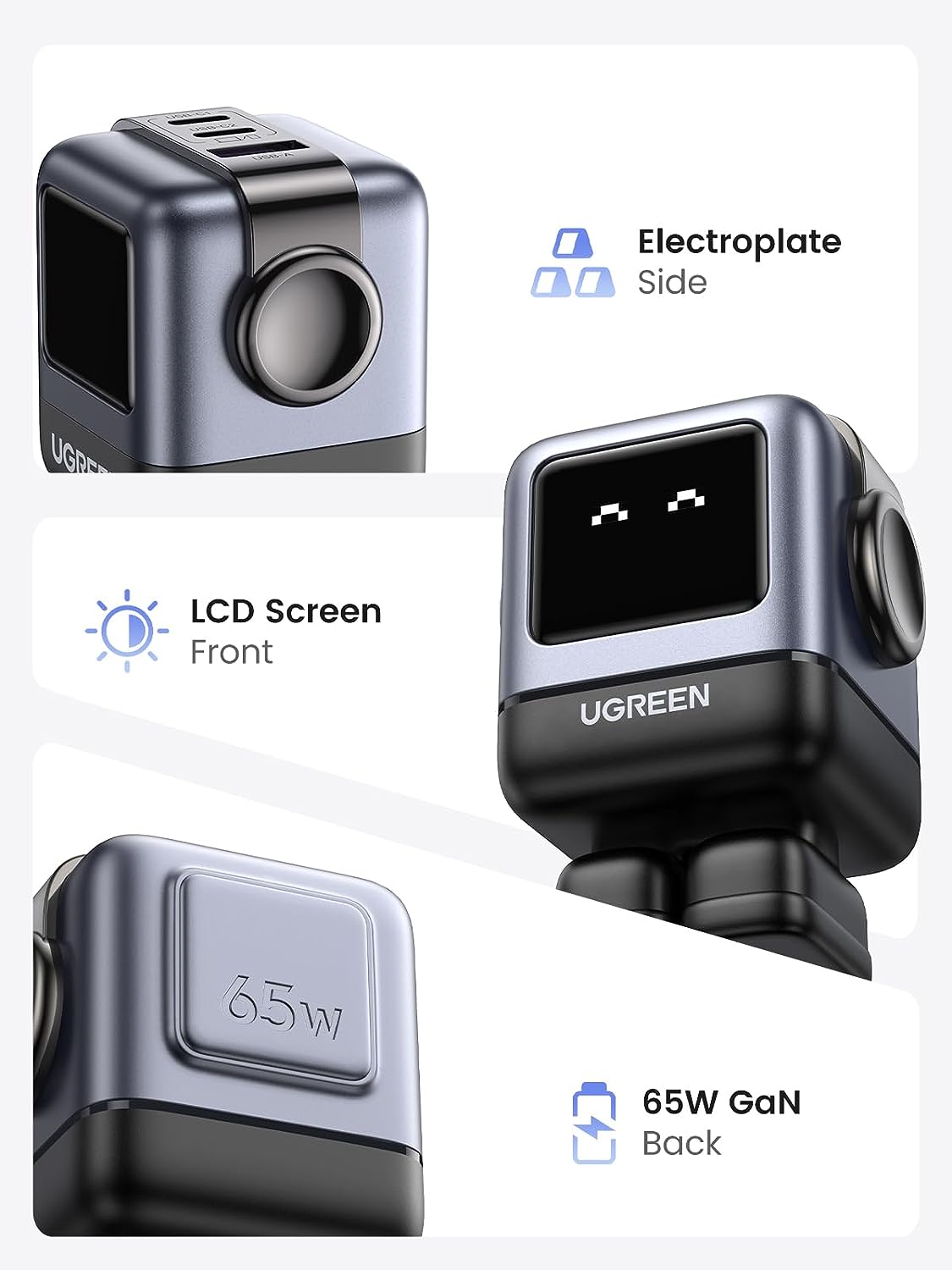 UGREEN RG 65W 3 Ports USB C Charger